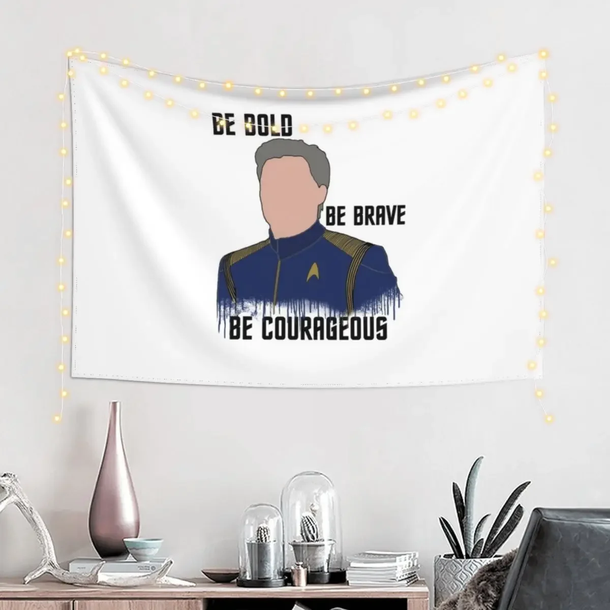 Будь жирным. храбрый. вероятным. Гобелен Грибные украшения для комнаты Дизайн