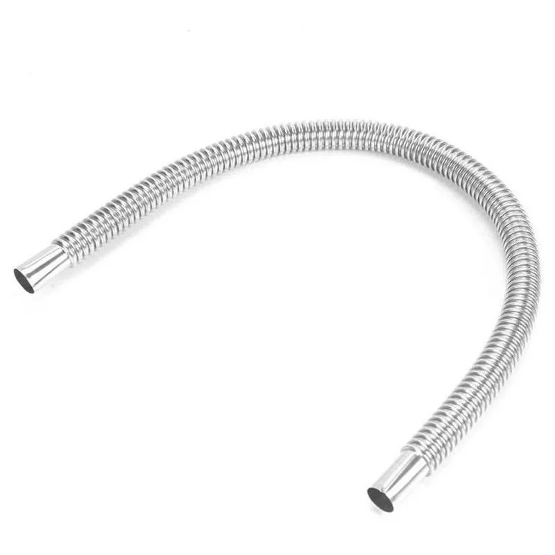 

60CM Exhaust Pipe Car Air Diesel Gas Heater Tank Tube Replacement Silver Muffler Accessory Parking Useful Durable