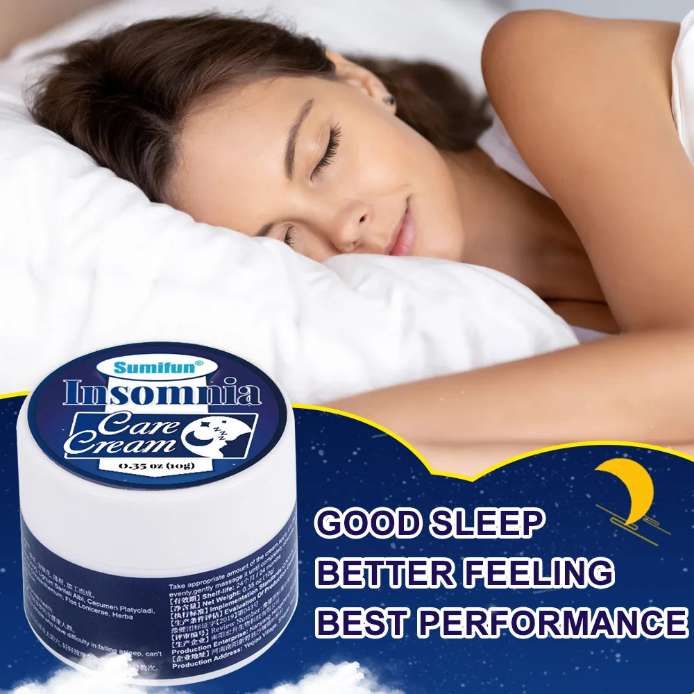 

10g Treat Insomnia Cream Sleep Aid Therapy Ointment Natural Herbs Medicine Anxiety Neurasthenia Soothing