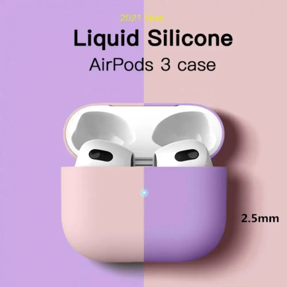

Силиконовые чехлы для наушников Apple Airpods 3, защитный чехол для беспроводных Bluetooth наушников с защитой от царапин и падений