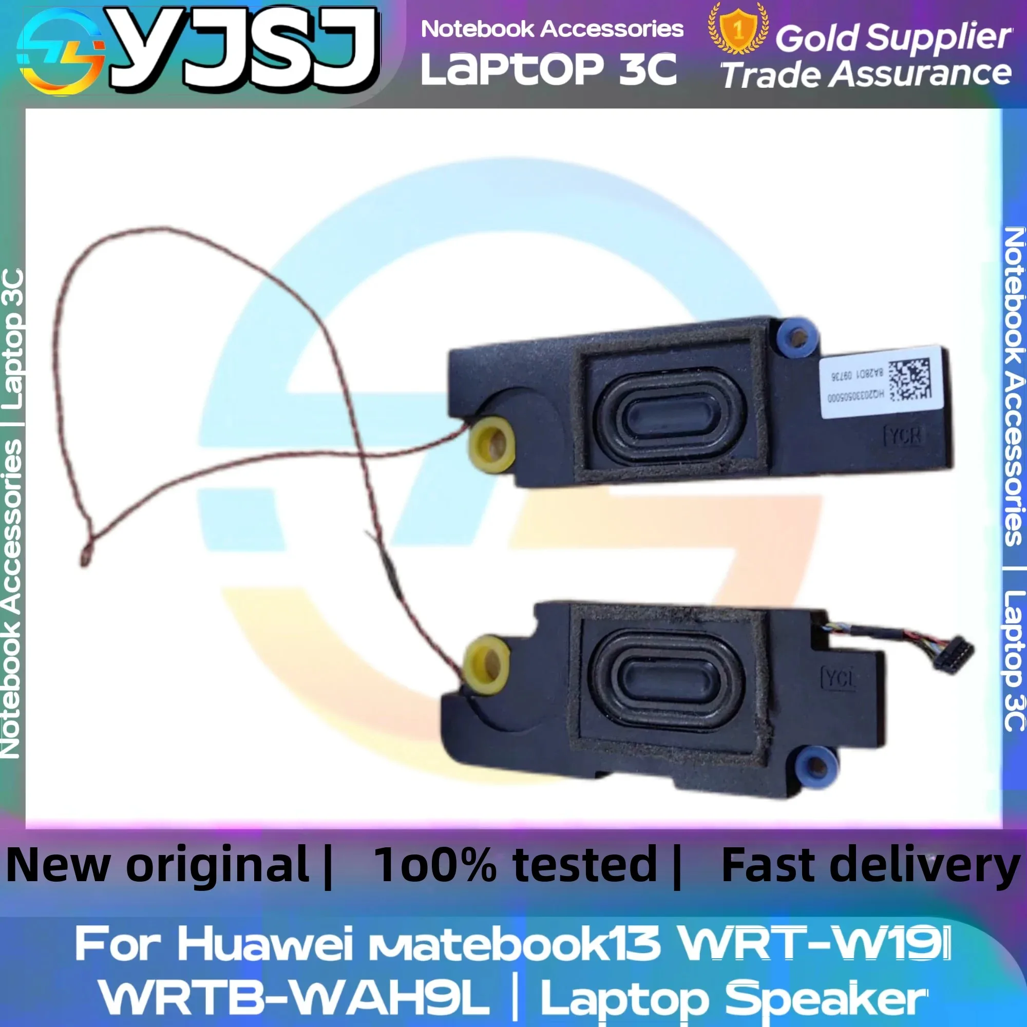 Фото Новый оригинальный для Huawei Matebook13 WRT-W19 W29 W09 W09L WRTB HN-W19L W19R ноутбук аудио динамик HQ 20330505000 №1