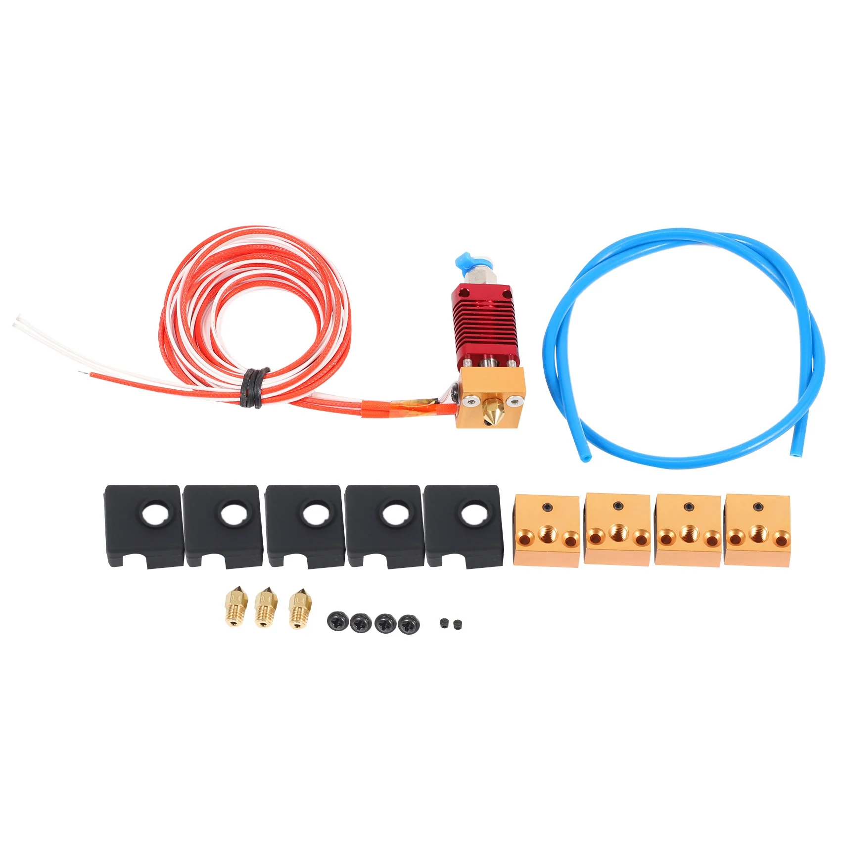

Upgrades Parts Assembled Extruder Hotend with Capricorn Bowden PTFE Tubing,0.4mm Nozzle for Ender 3 /Ender 3 Pro