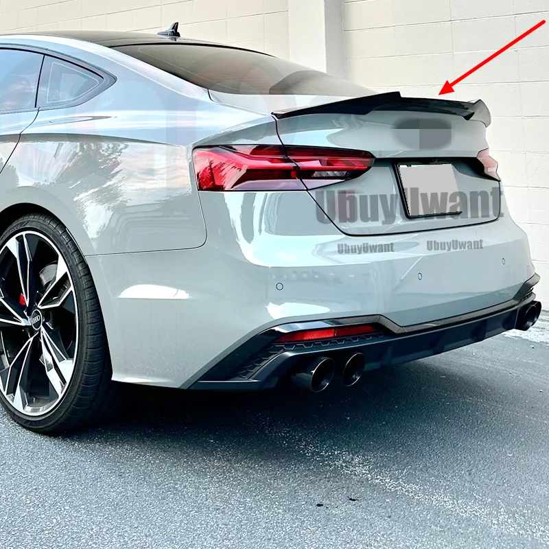 

Для AUDI A5 S5 RS5 B9 Sportback Coupe 2-дверный спойлер 2017 2018 2019 2020 2021 2022 2023 Черные спойлеры с крыльями и губами Автомобильные аксессуары