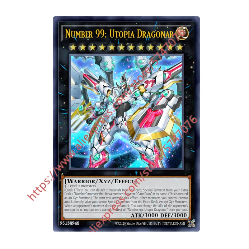 

Yu Gi Oh Number 99_ Utopia Dragonar SR Japanese English DIY Toys Hobbies Hobby Collectibles Game Collection Anime Cards