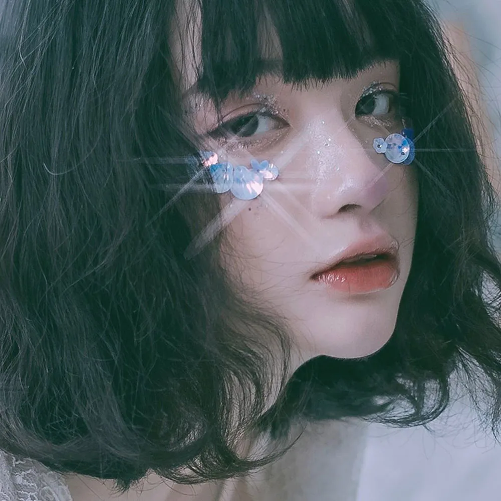 DIY блестящая пудра вспышка Русалка чешуя рыбья ракушка блестки угловые наклейки