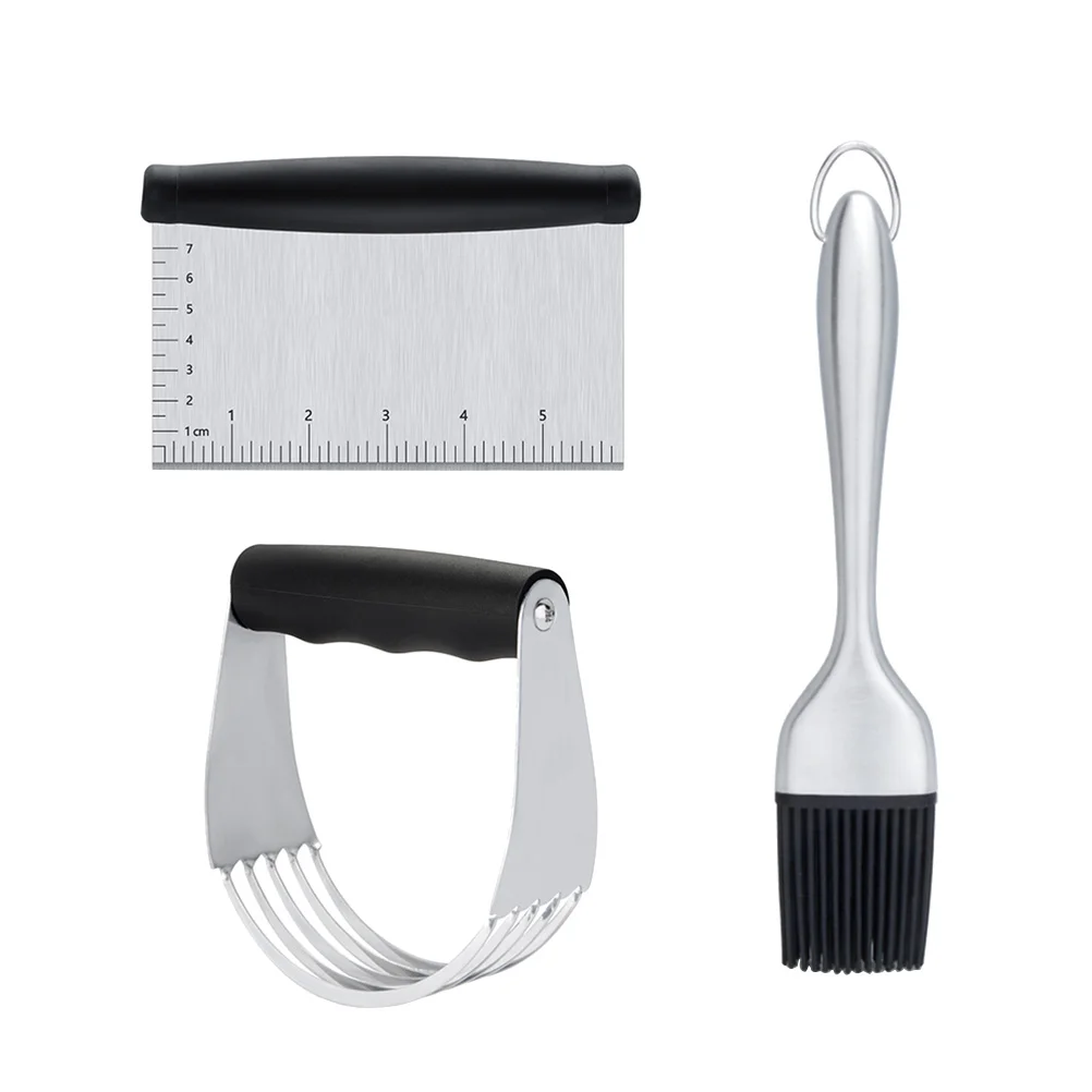 

Pastry Scraper Dough Blender Baking Bench Butter Fluted Kitchen Cake Sugar Cookie Decorating Tools Sifter Pizza Roller Doughnut