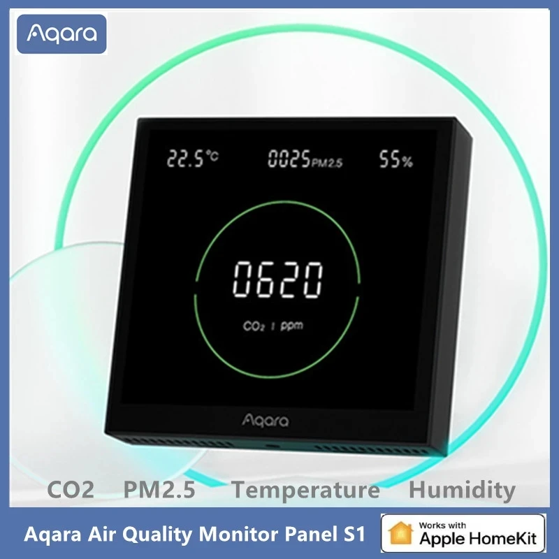 Новая всенаправленная панель монитора качества воздуха Aqara S1 CO2 PM2.5 контроль температуры и влажности для Homekit Aqara Home App