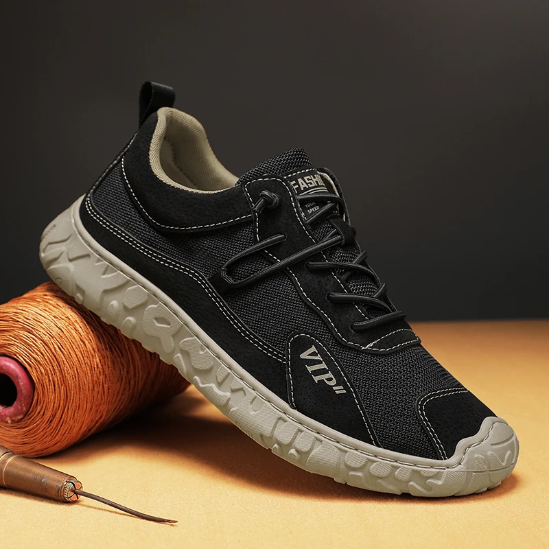 Damyuan  Men Casual Shoes Leather Fashion Men Sneakers Handmade Breathable Mens Loafers British Fashion Men Sneakers Moccasins