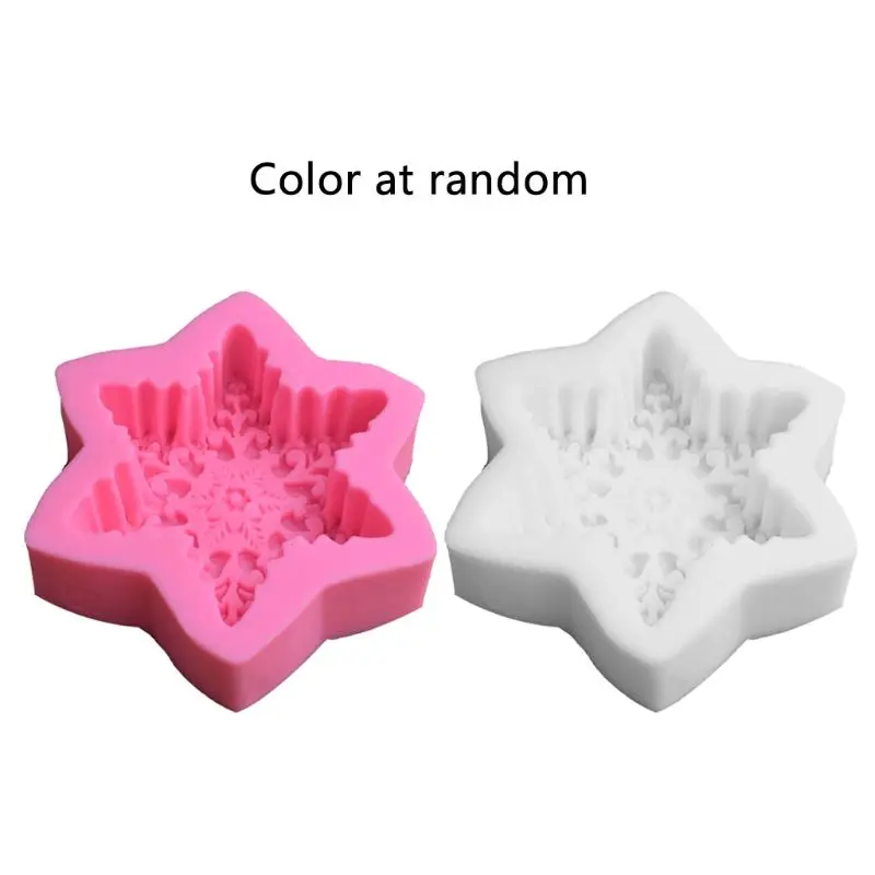 

Силиконовая форма в форме Снежинки 3D, форма для помадки, принадлежности для выпечки «сделай сам», инструменты для украшения кондитерских из...