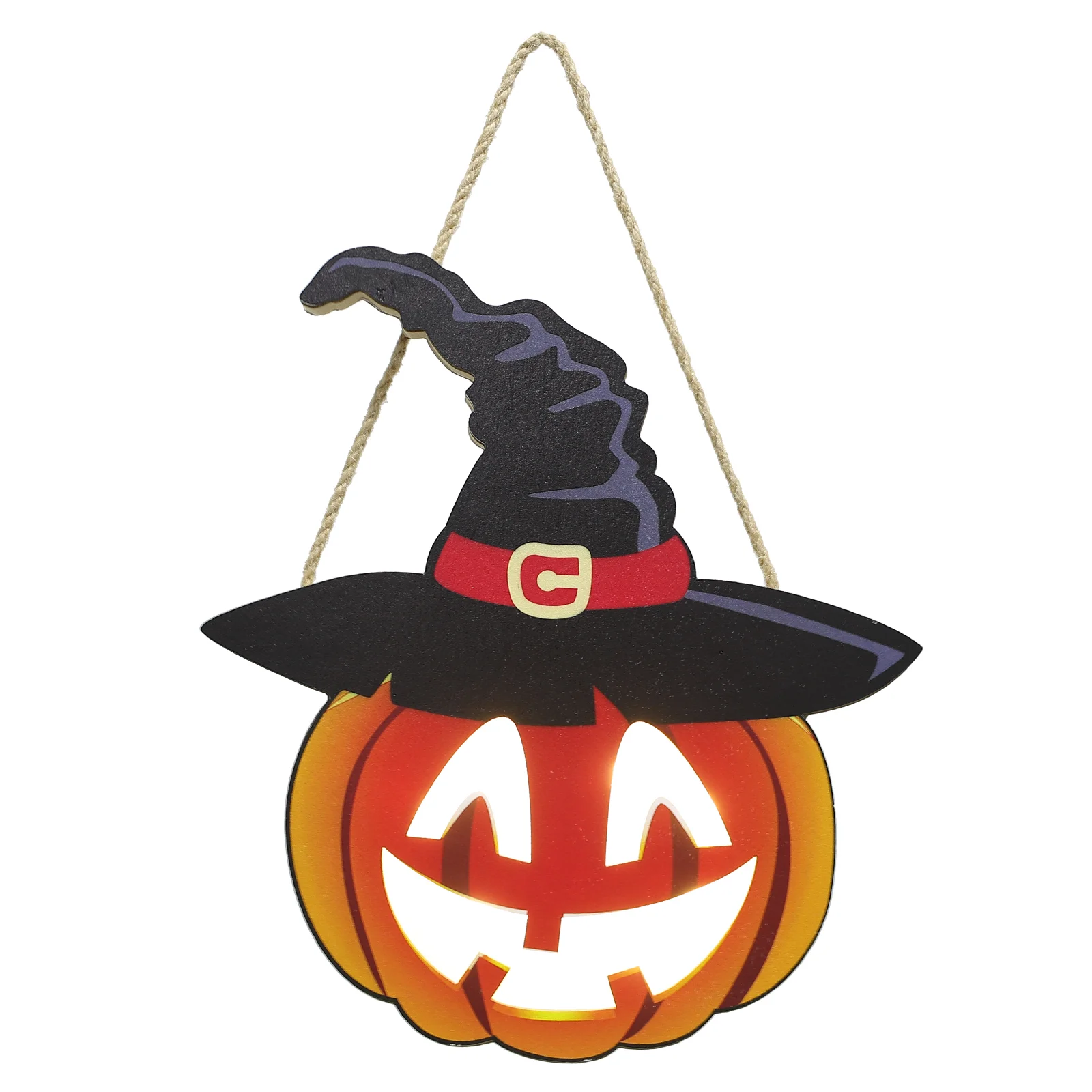 

Sign Door Hanging Wall Light Witch Pumpkin Decor Fall Led Wood Wreath Signs Hangerpediments Trick Or Treat Lighted Welcome Front