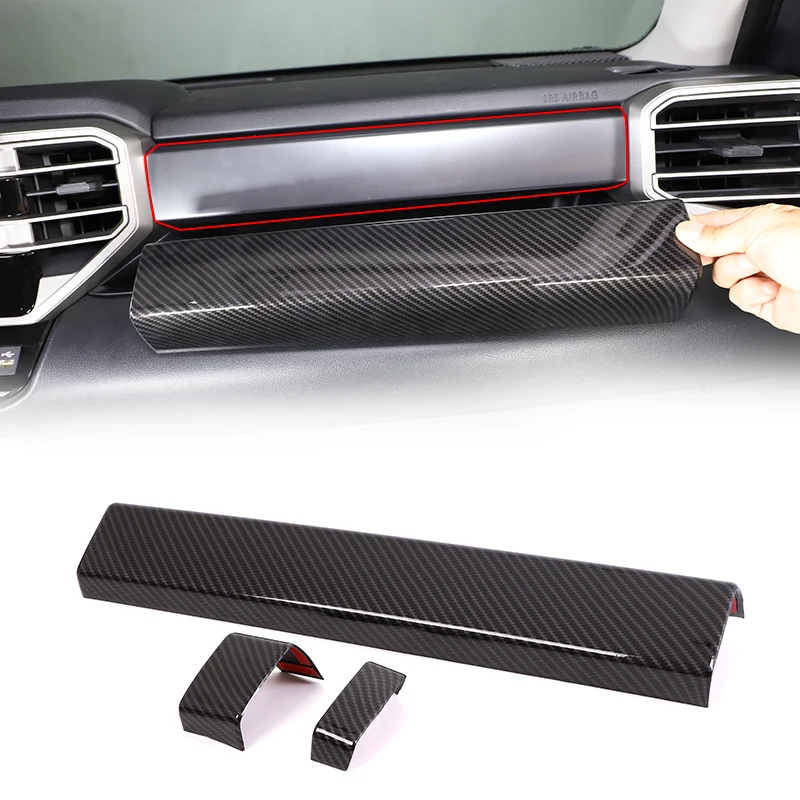 

For 22-23 Toyota Tundra / Sequoia dashboard decorative panel cover sticker car interior decoration accessories quality ABS