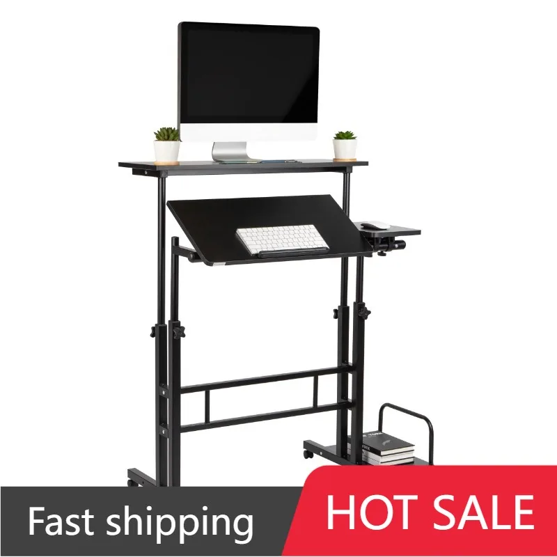 

Подвижное сидение, стоячий стол с боковым хранилищем, черный