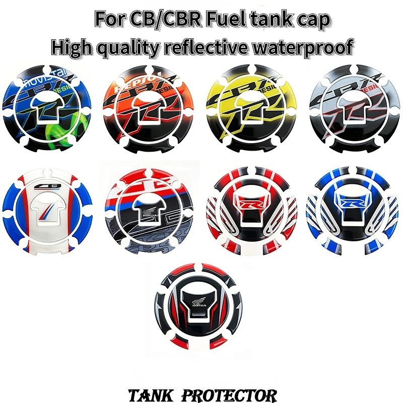 3D наклейка на топливный бак мотоцикла, защита от газа, Светоотражающая наклейка для Honda RVF VFR CBR 250 400 500 600 1000RR 1100, аксессуары