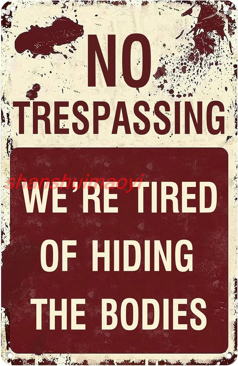 Украшения для Хэллоуина на открытом воздухе Хэллоуин Настенный декор Оловянные