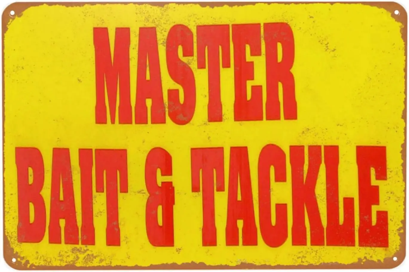 Винтажная металлическая вывеска Master Bait Tackle плакат жестяные вывески декор для