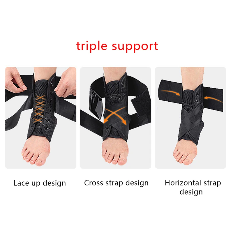 

1PC Ankle Braces Bandage Straps Sports Safety Adjustable Ankle Support Protector For Running Basketball Injury Recovery