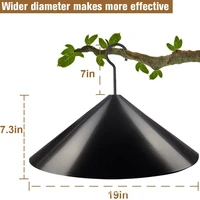 121416 inch squirrel flapper outdoor hanging durable plastic squirrel guard baffle with hook wrap around squirrel baffle proof