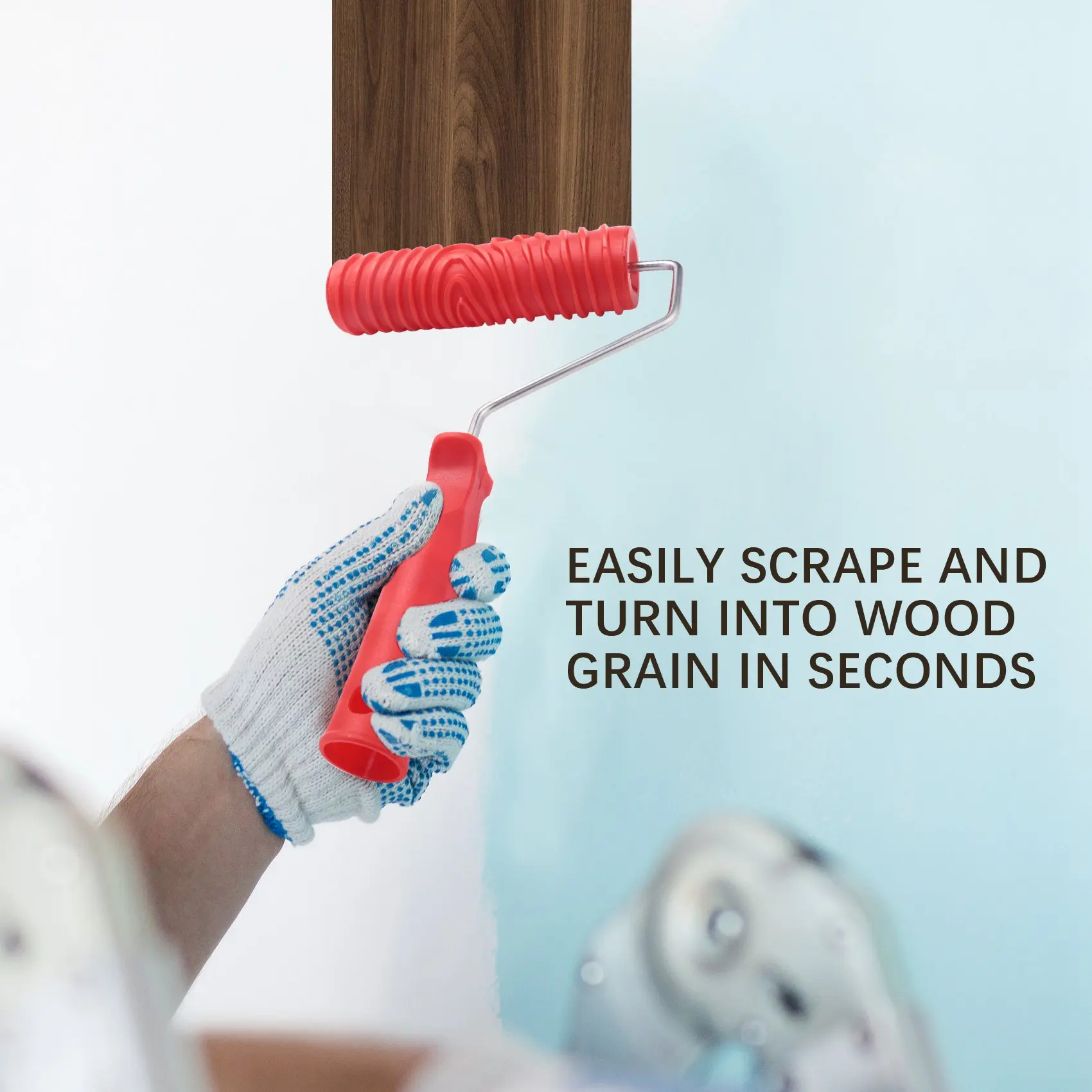 7-дюймовый роликовый Рисунок Empaistic + 2 шт. инструмента для рисования по дереву