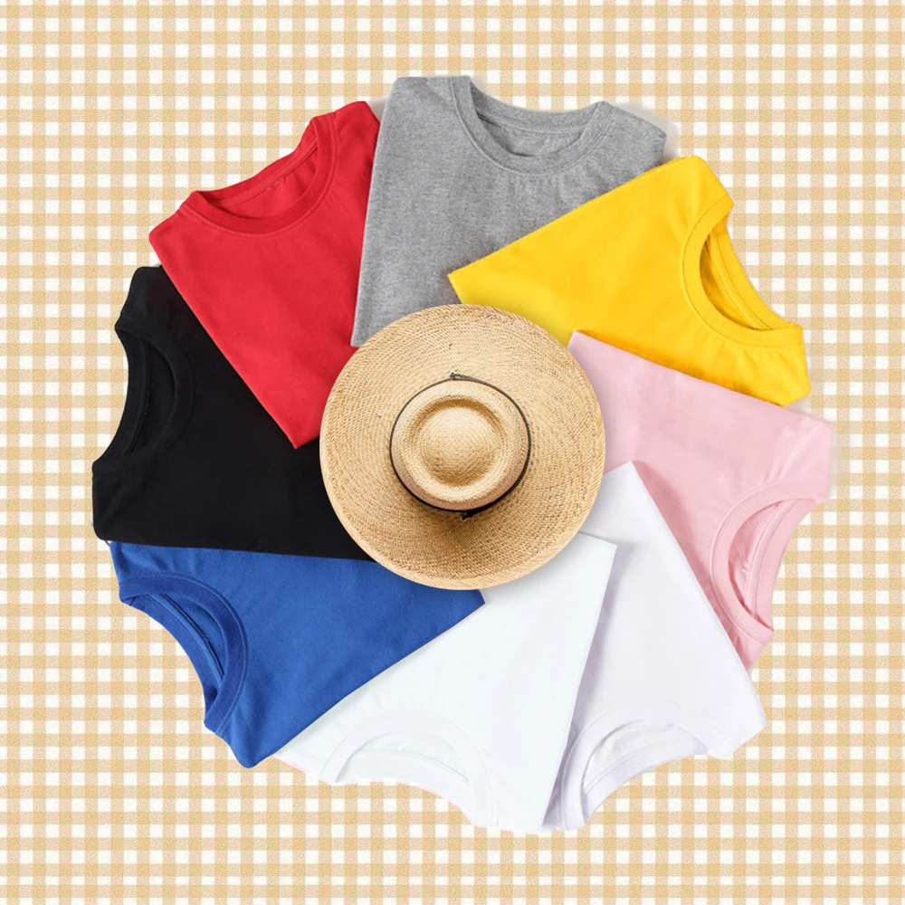 

Spring 2022 New Solid Versatile T-shirt Oversized t-shirt Girls Clothes Boys Clothes T shirt Children's Clothing for Boy