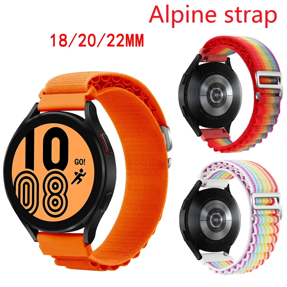 

Нейлоновый альпийский ремешок для браслета Xiaomi Huami Amazfit Bip S / Bip U / Bip Lite Correa для Amazfit BIP U pro 18 20 22 мм