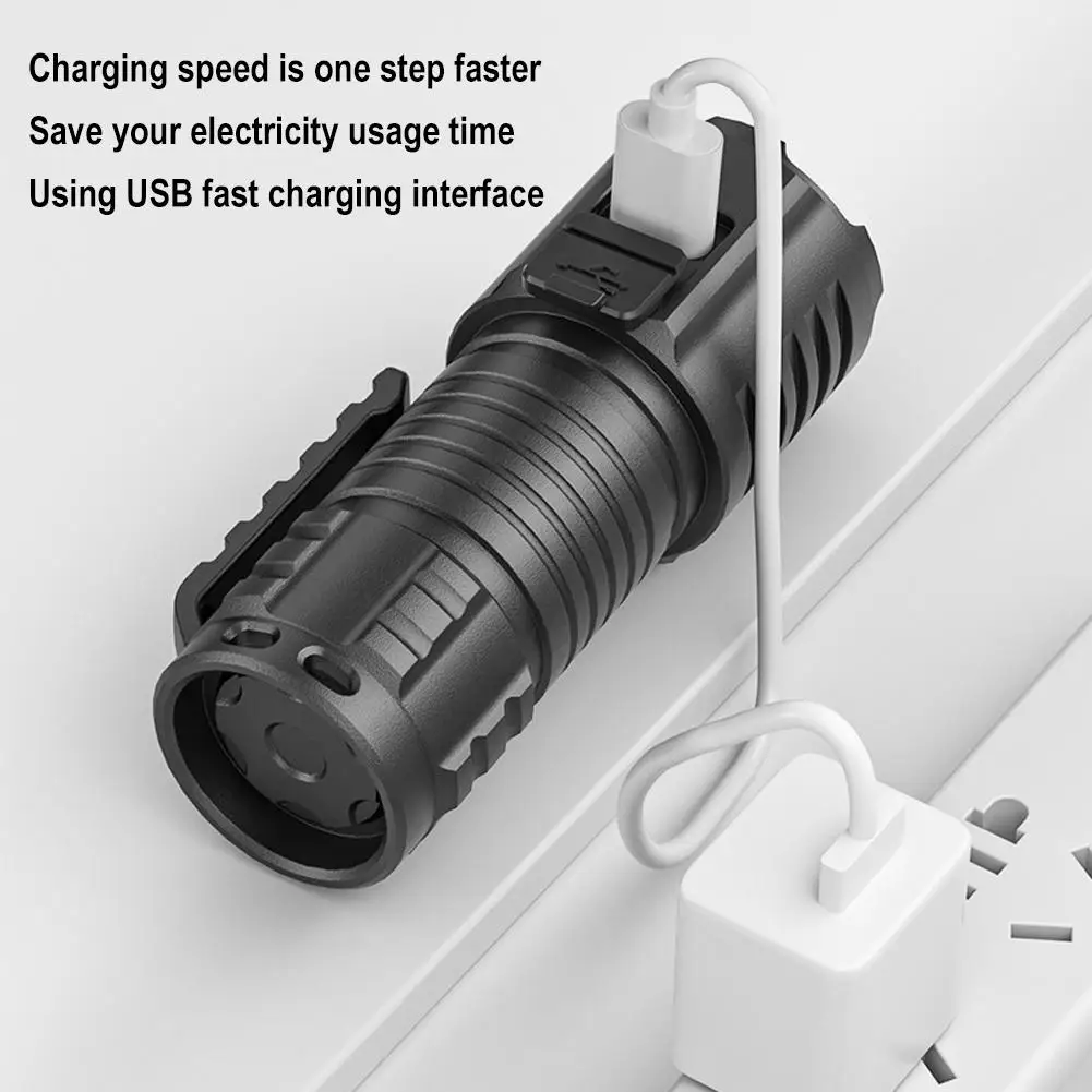 Портативный мини-фонарик с фиксированным фокусом