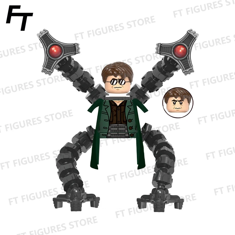 Фигурки из фильма Доктор Осьминог мини-кубики сборные строительные блоки MOC