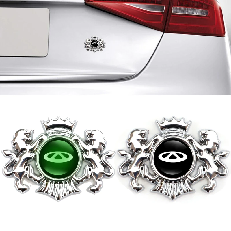 3D Лев Стайлинг сплав светящийся Эмблема для Chery Logo QQ Tiggo 3 5 t11 A1 A3 A5 Fulwin Arrizo Amulet M11 автомобильные наклейки аксессуары