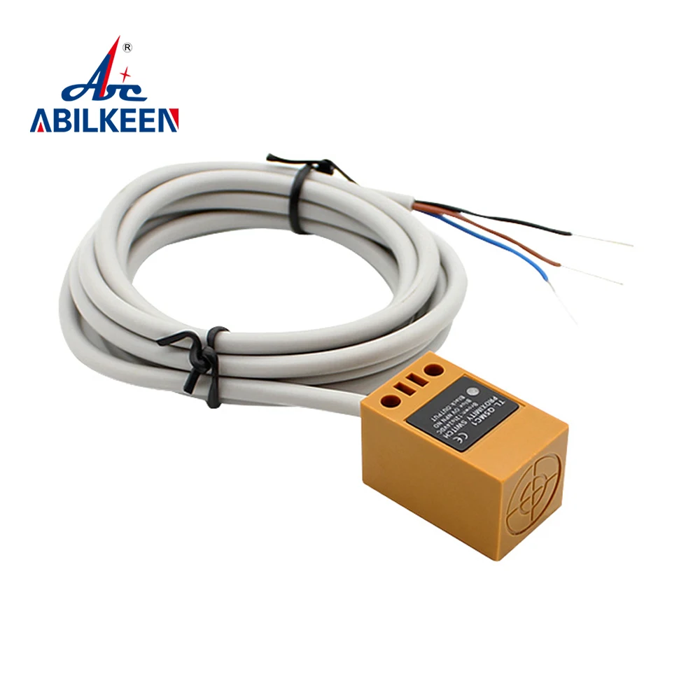 Флюоресцентный выключатель NPN PNP, 3 провода, индуктивный датчик постоянного тока 12 В, 24 В, Флюоресцентный переключатель датчика ЧПУ