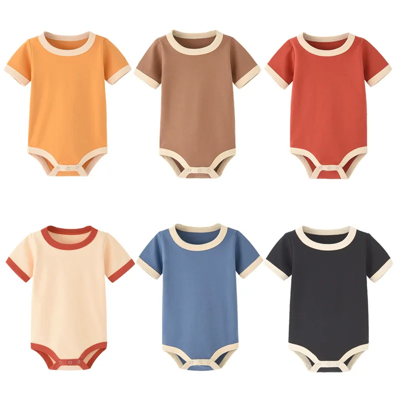 

Summer Baby Boy Romper Short Sleeve Casual Toddler Jumpsuit Newborn Clothes for Baby Girl Outfits Cotton Infant Onesie Overalls
