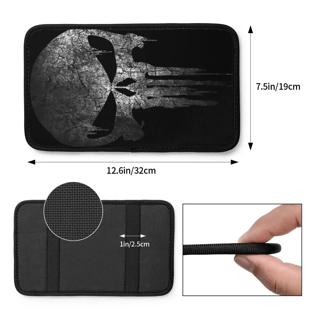 Универсальная накладка на подлокотник автомобиля INSTANTARTS коврик-Каратель