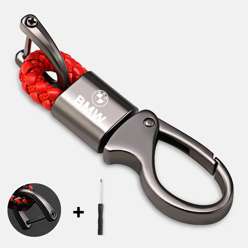 

Плетеный веревочный брелок из цинкового сплава, автомобильный Стайлинг, брелок для ключей для BMW Performance E46 F30 E60 E90 F10 X5 E70 E39 E36 E87 X7 E92 E91 E28