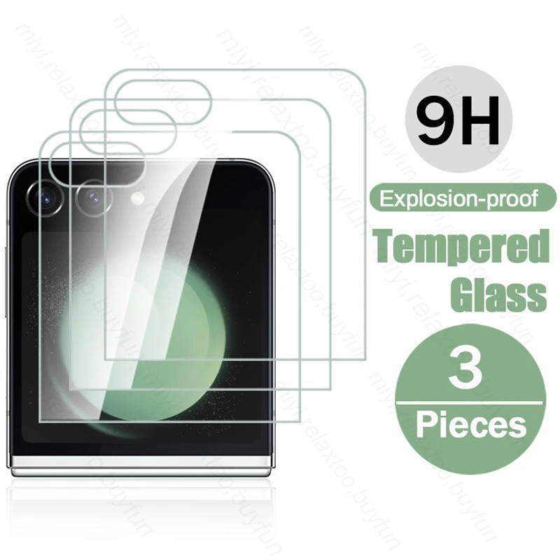 

3PCS HD Full Back Screen Protector Tempered Glass For Samsung Galaxy Z Flip5 5G Flip 5 Z5 Protective Glass Samung Sumsung ZFlip5