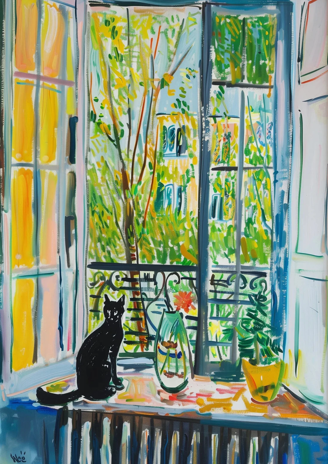 

Печать на холсте "Анри Матисс с открытым окном", современный стиль