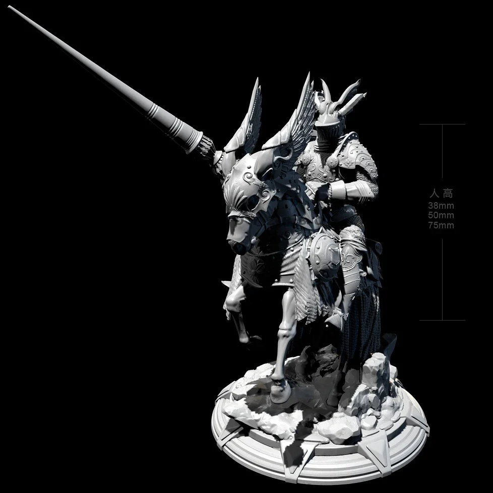 38 мм 50 75 наборы моделей солдата из смолы фигурка бесцветная и самособранная