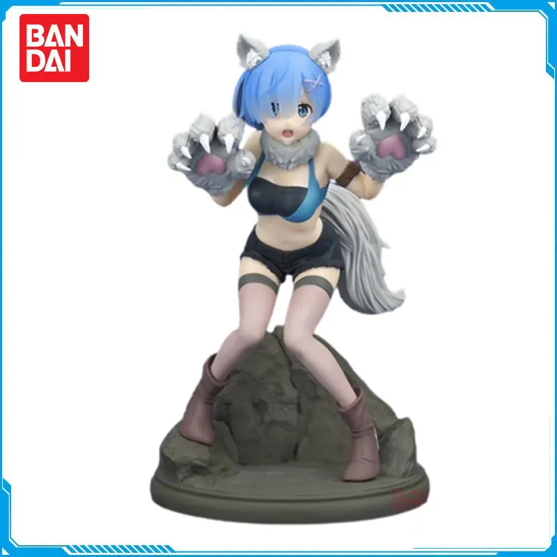 

Em Estoque Bandai Original Anime Figura Re: Zero Kara Hajimeru Isekai Seikatsu Rem Anime Action Figure Collectible Model Toys