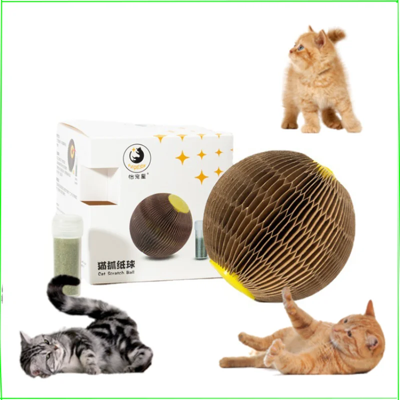 

grinding claw self playing kitten cat nip catnip mint ball teasing interactive scratching cat ball toy