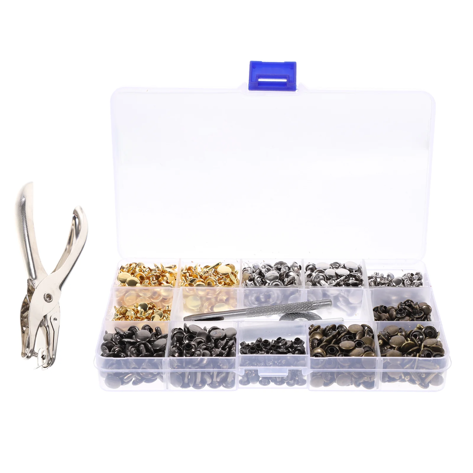 

Rivet Set Clothing Stud Decors Studs Snap Button Kit Spike Metal Rivets Punk