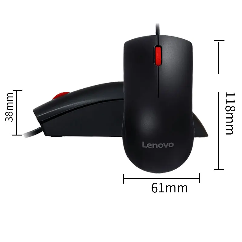 Мышь Lenovo Mouse M120 Pro Проводная мышь Лидер продаж Офисная Черная