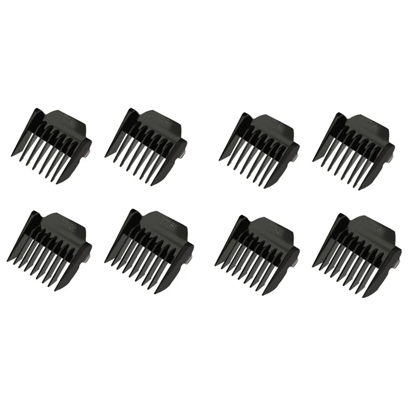

8Pcs Replacement Combs Trimmer Head Limit Comb For Hair Clipper 3Mm 5Mm 7Mm 9Mm,Black