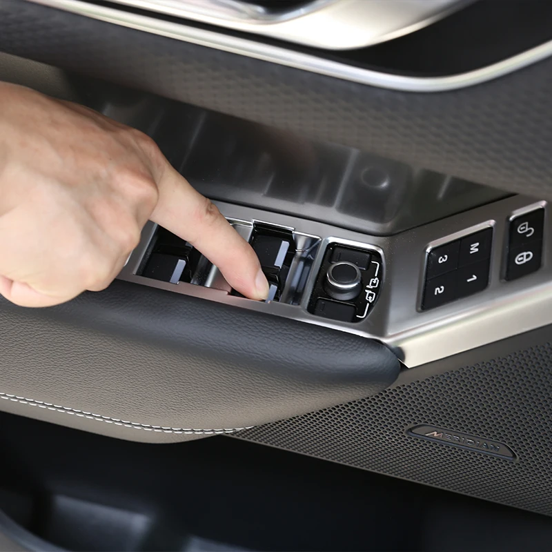 Для Land Rover Range VELAR 17-22 накладка на дверь окно подъемник рамка обшивка ABS узор из