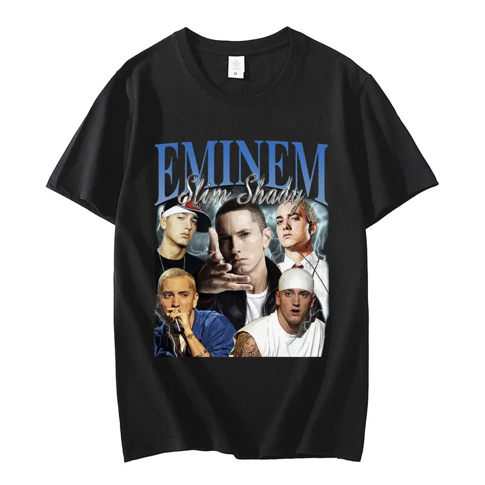 

Hip Hop Rapper Eminem Album Tshirt Anger Management Tour 2002 Graphic T-shirt Men Women High Quality Fashion T-shirts Teens Tops