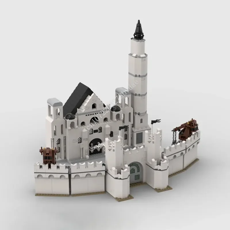 

1524 шт., конструктор Moc, кольца, фильм «Белый город»