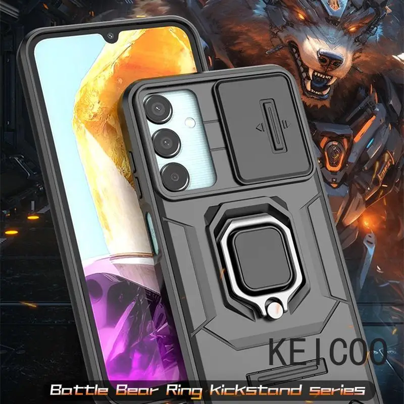 Чехол для Samsung Galaxy M15 5G с магнитным кольцом бронированный чехол телефона M 15 SM-M156B/DS