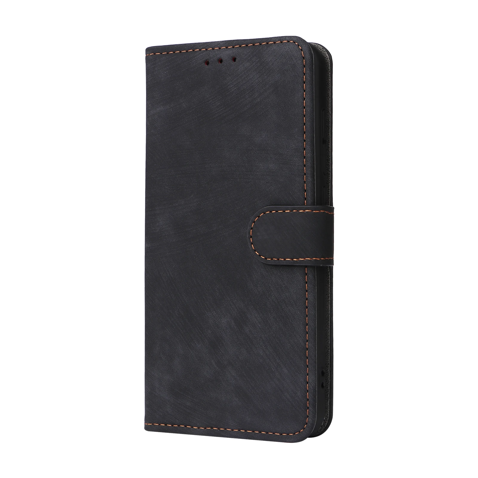 Кожаный чехол-книжка для BLU View 4 3 B140DL с магнитной кнопкой RFID-защитой