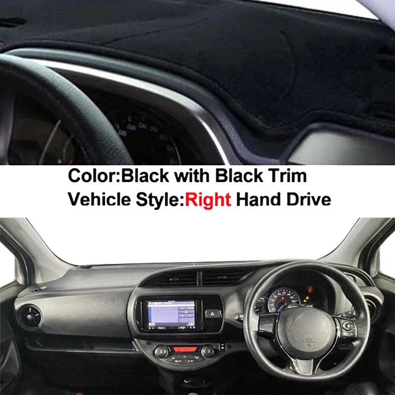 

Внутренняя крышка приборной панели автомобиля для Toyota Vitz 2018-2020, защита центральной консоли, коврик для приборной панели, солнцезащитные аксессуары