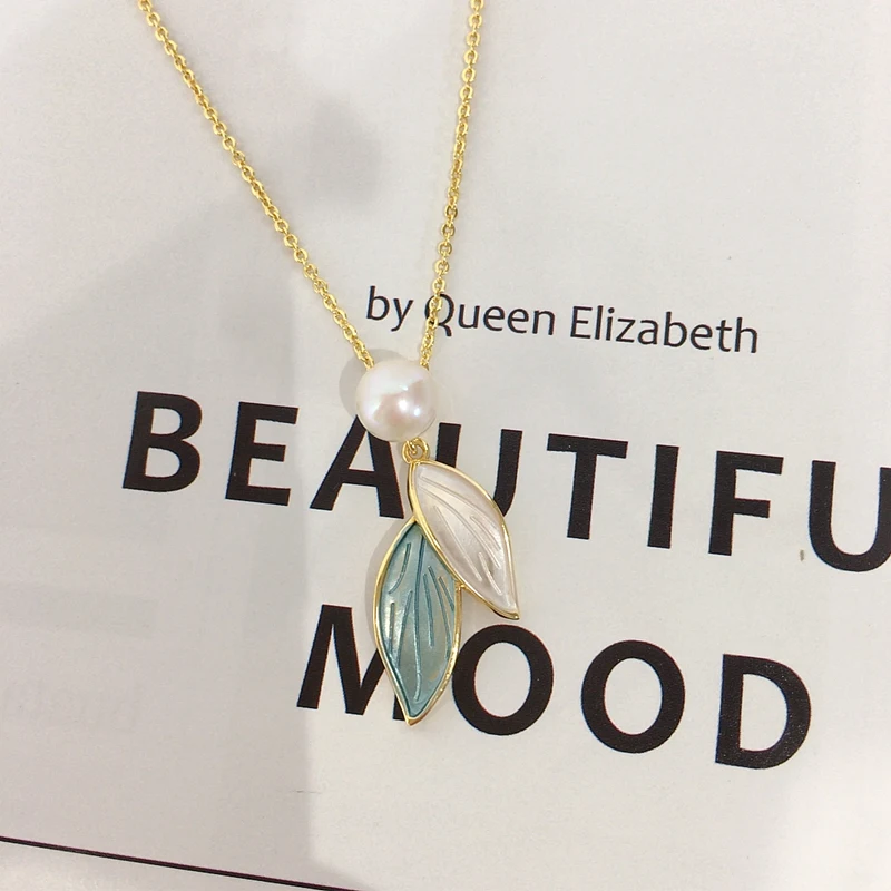 ZHBORUINI серьги-подвески из настоящего натурального пресноводного жемчуга комплект