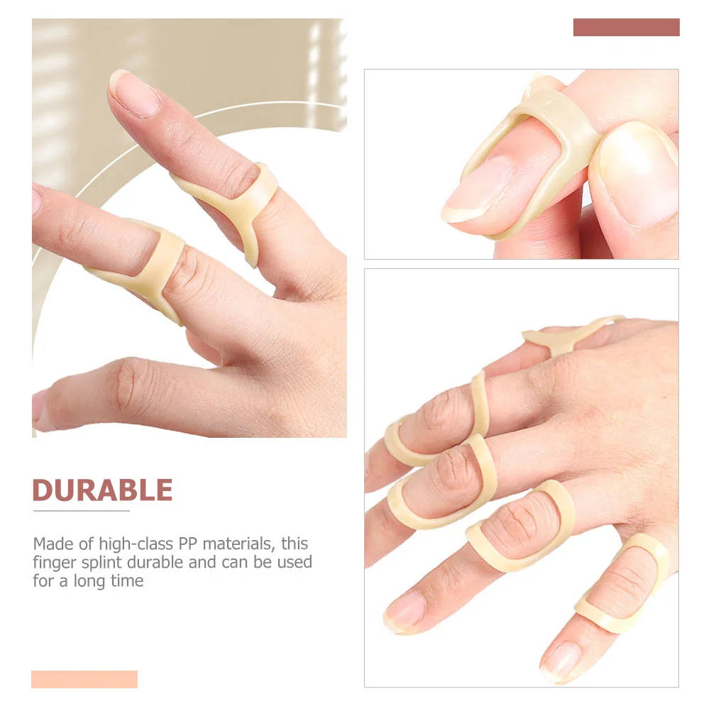 

2 Pcs Finger Splint Protector Thumb Cot Fixing Braces Reusable Pp Supports Child