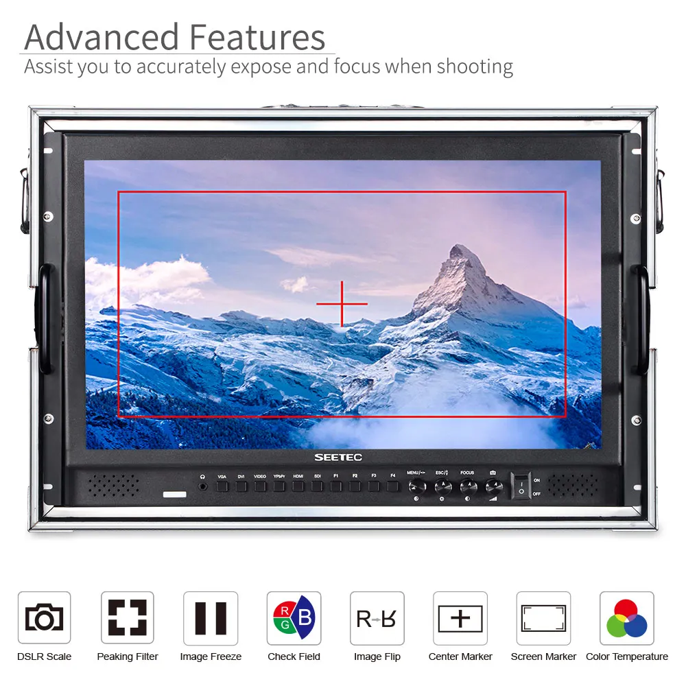 Seetec P173-9HSD-CO 17 3-дюймовый IPS 3G-SDI HDMI-монитор для вещания с AV YPbPr Ручной ЖК-монитор