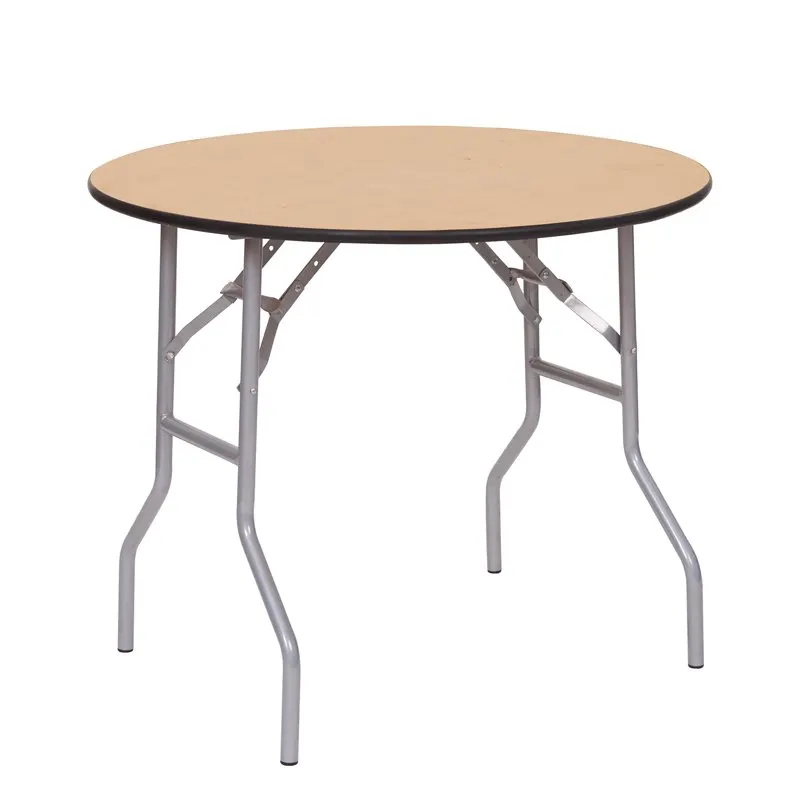 

Table - 36" WFT Series Russian Birch Wood Round - Rubber Edge Ultralight Hiking Climbing Picnic Folding Tables