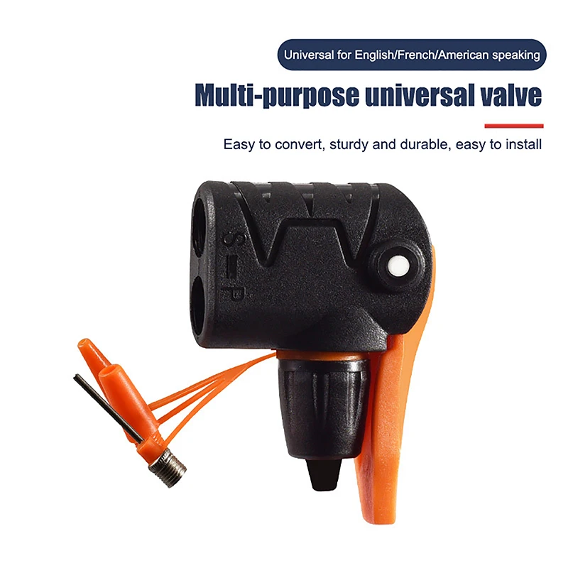 Адаптер сопла для велосипедного насоса ABS накачивания велосипедных шаров